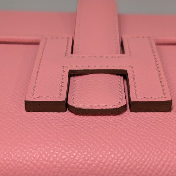Hermès Rose Confetti Epsom Leather Jige Élan 29 Clutch - Picture 8 of 13